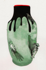 Vase 6 Oiseaux de la Manufacture des Emaux de Longwy 1798
