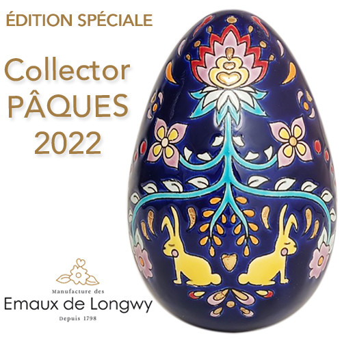 Oeuf Collector Pâques 2022 émaux de Longwy - Manufacture des Emaux de  Longwy 1798