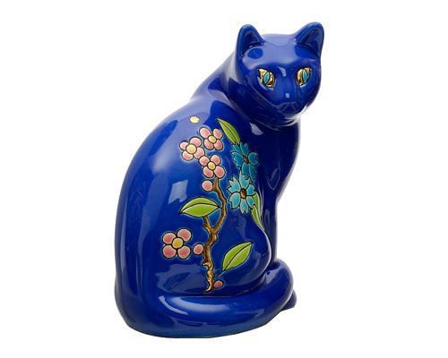Fleur Bleue - Chat Assis Standard