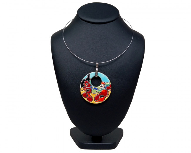 Bedouin Poppies - Pendant Pierced PM