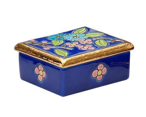 Fleur Bleue - Boîte Rectangulaire PM