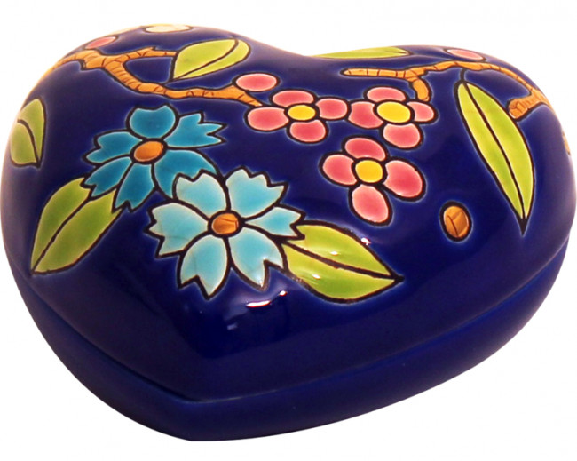 Fleur Bleue - Boîte Coeur Standard