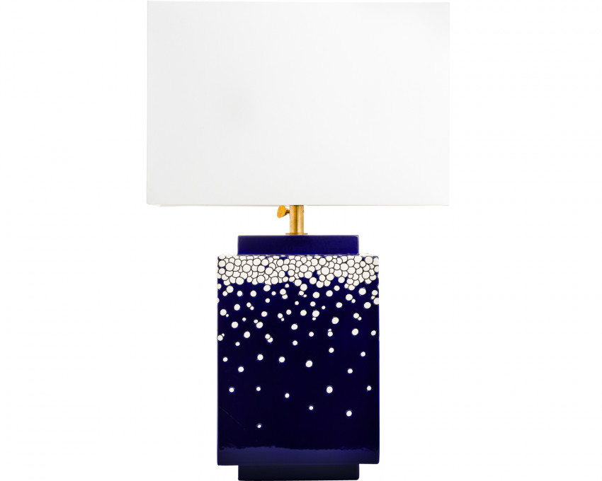 lampe carree darksnow lignes graphiques darksnow emaux et faiences de longwy manufacture des emaux de longwy 1798