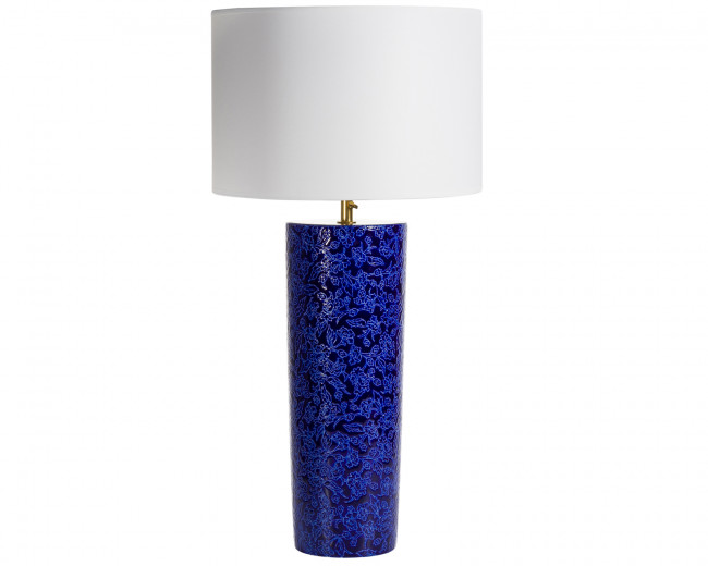 Héritage - Bleu Filet - Lampe Colonne Mini D5675