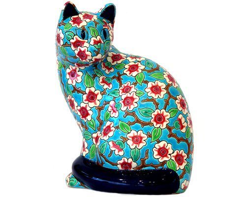 Animals - Cat Sitting Standard Apple Blossom D188