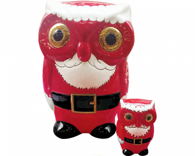 Animals - GM Owl Santa Claus