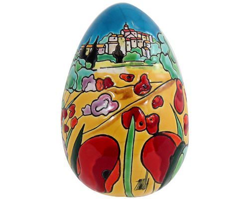 Iris et Coquelicots - Oeuf Taille 2