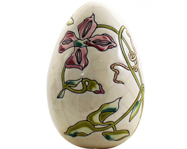 Tribute to Emile Gallé - Egg Size 2 Ivory