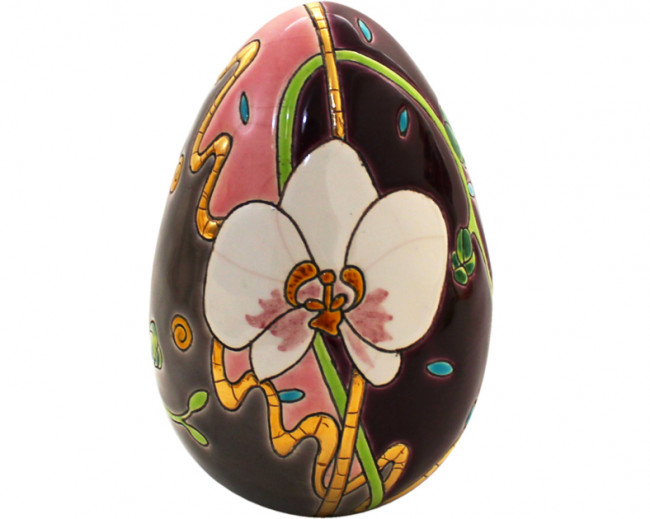 Orchidées Recoloré - Oeuf Taille 2