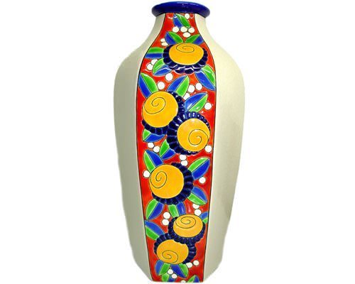 Mandarins - Octagonal Vase