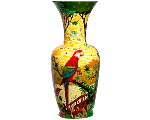 Oiseaux d'Amérique - Grand Vase à Col