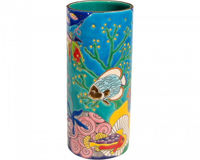 Aqua Tropicale - Vase Cornet H.30 cm