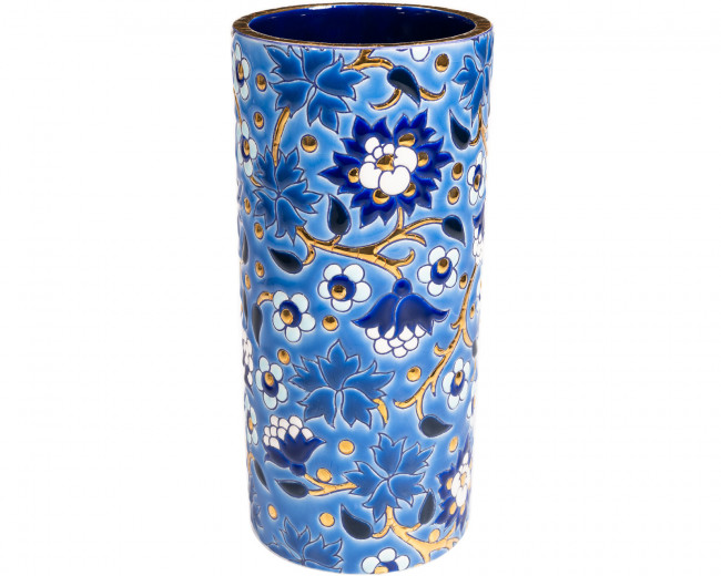 Héritage - Vase Cornet H.14 cm Bleu D5670