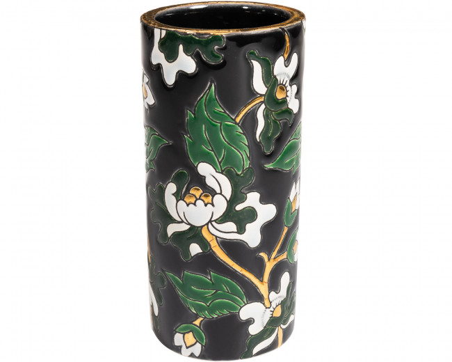 Héritage - Vase Cornet H.20 cm Noir D5675