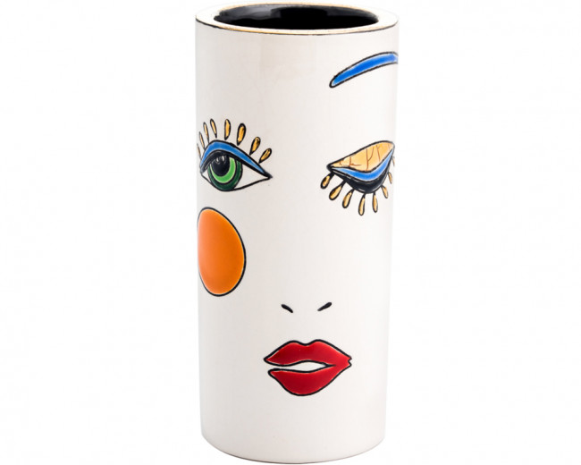 Happy Face - Vase Cornet  H 14 cm